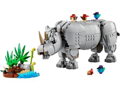 Image of the LEGO Wild Animals: Majestic Rhino with Birds
