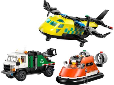 Image of the LEGO Airplane, Service Truck & Hovercraft Remix